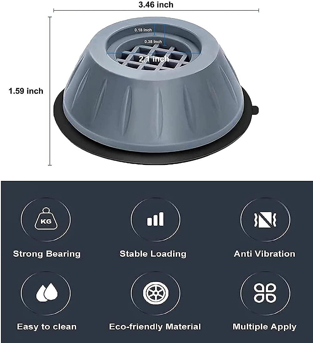 Anti-Vibration Pads for Washing Machine (Pack of 4)